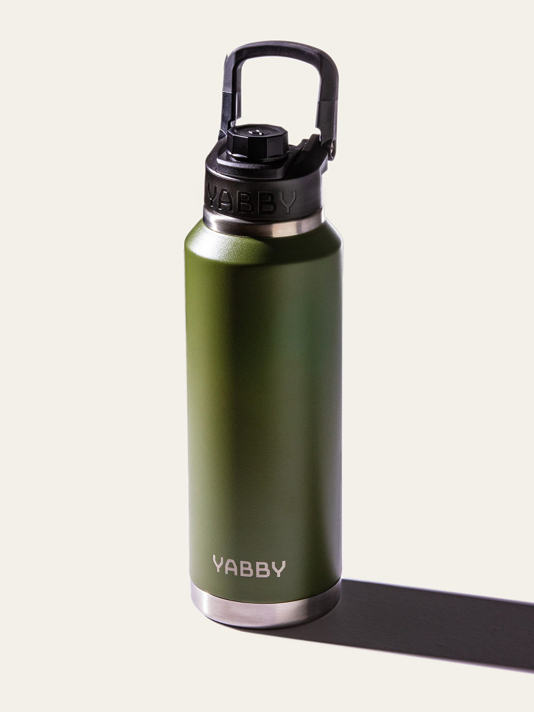 1.2L Yabby Green Insulated Stainless Steel Bottle with Swig Lid. Triple Wall. Best Green drink bottle Australia.