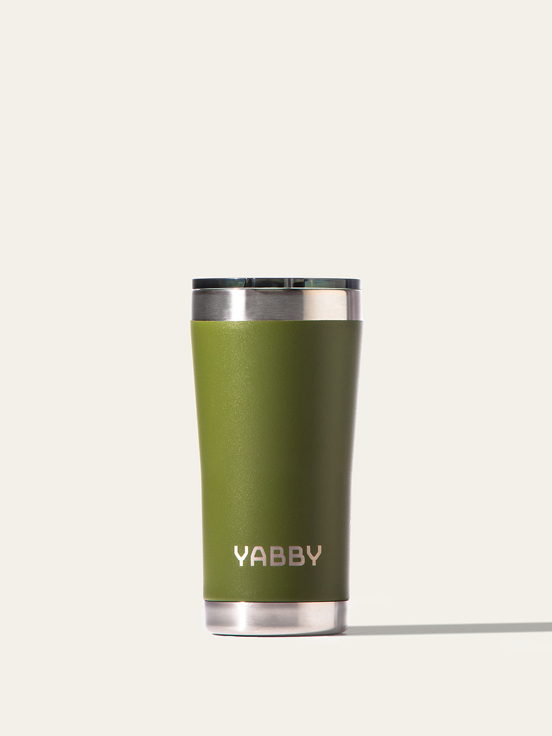 Best Coffee Tumbler to travel with in Australia. Insulated Stainless Steel in colour Green with Triple wall to keep drinks hot and cold for longer. By Yabby Outdoors.